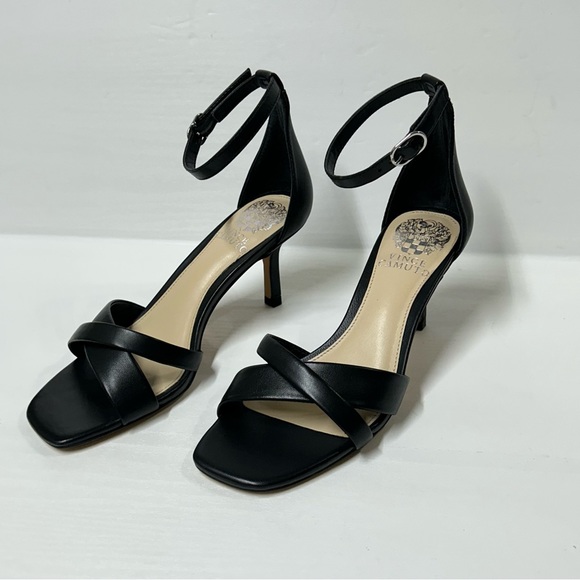 Vince Camuto Sarriss Black Strap Heel Size 6 - Picture 1 of 13